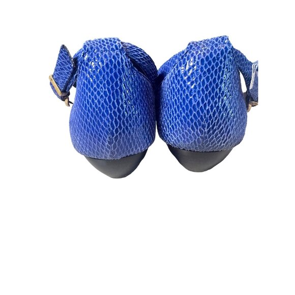 Vintage Betsey Johnson Kahluua Blue Elephant Sandals Rhinestone Elephant Ornamen - Picture 9 of 11